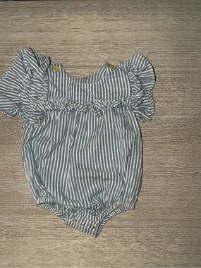 Pehr Seersucker bubble romper 3-6 months